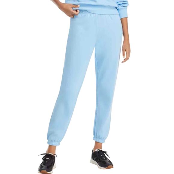 Z Supply Fleece Jogger Sweat Pants Size Small Light Blue - Picture 1 of 9
